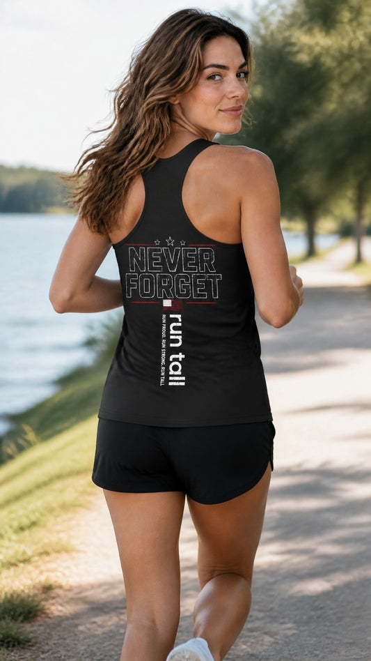 Run Tall Women's Limited Edition 9/11 Tank (Black)
