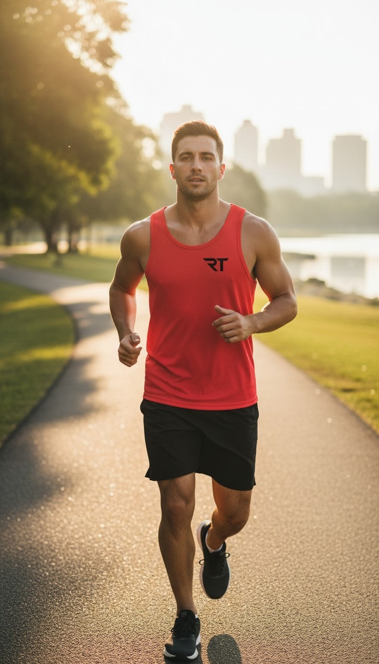 Run Tall Men's PosiCharge ® Competitor ™ Tank (Black Logo)