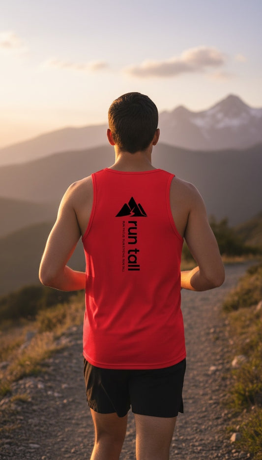 Run Tall Men's PosiCharge ® Competitor ™ Tank (Black Logo)