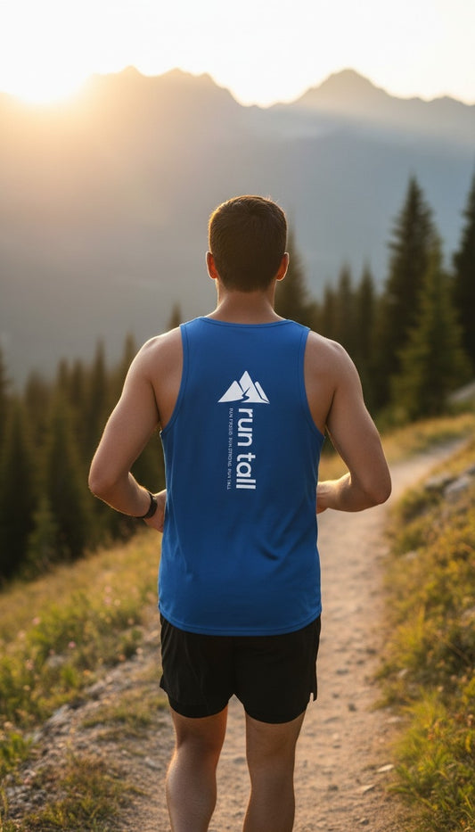 Run Tall Men's PosiCharge ® Competitor ™ Tank (White Logo)