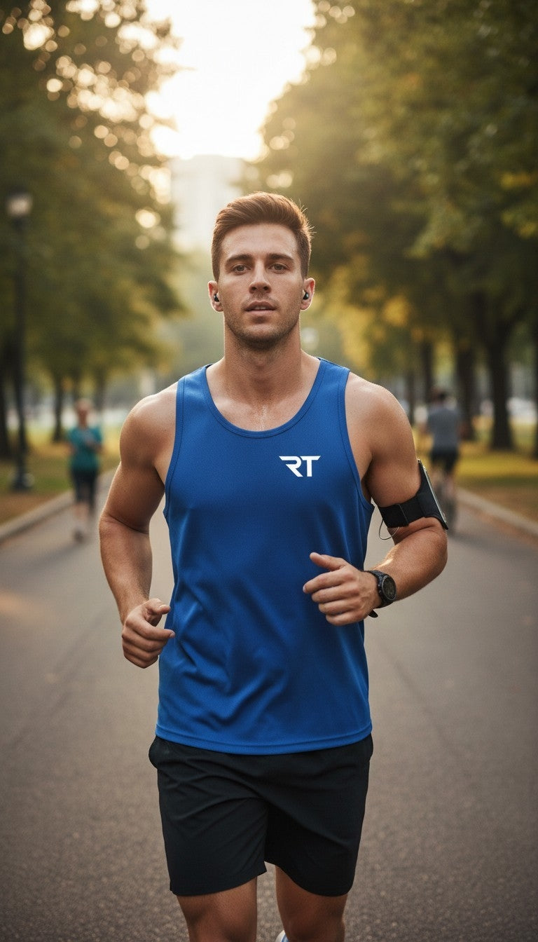 Run Tall Men's PosiCharge ® Competitor ™ Tank (White Logo)