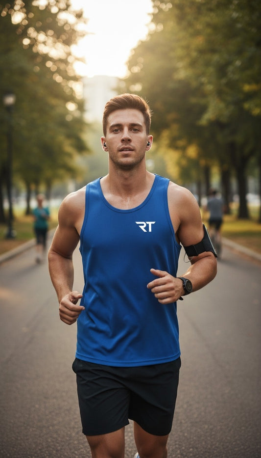 Run Tall Men's PosiCharge ® Competitor ™ Tank (White Logo)