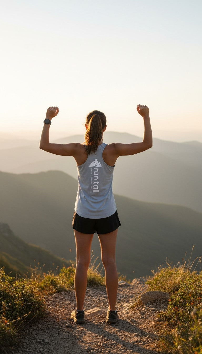 Run Tall Women's PosiCharge ® Competitor ™ Tank (White Logo)