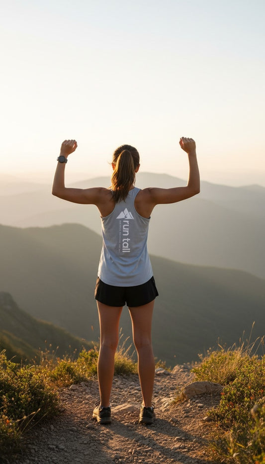 Run Tall Women's PosiCharge ® Competitor ™ Tank (White Logo)