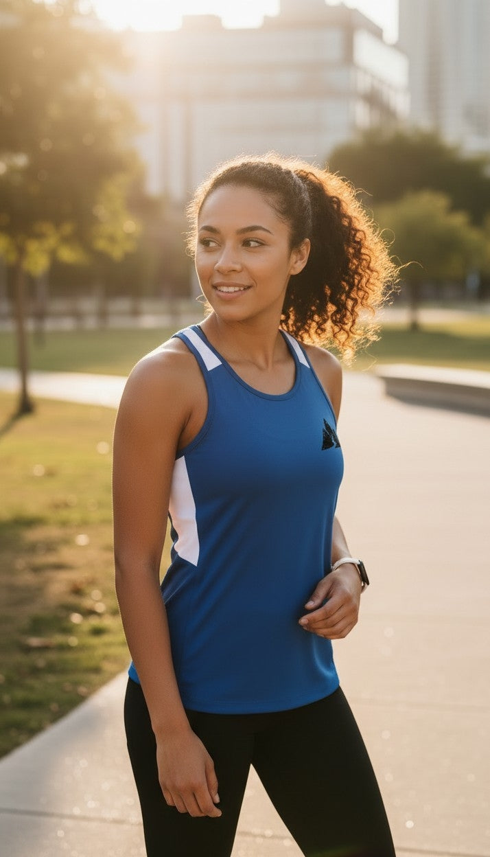 Run Tall Women's Race Day Tank (Black Logo)