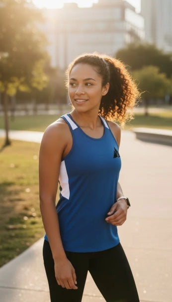 Run Tall Women's Race Day Tank (Black Logo)