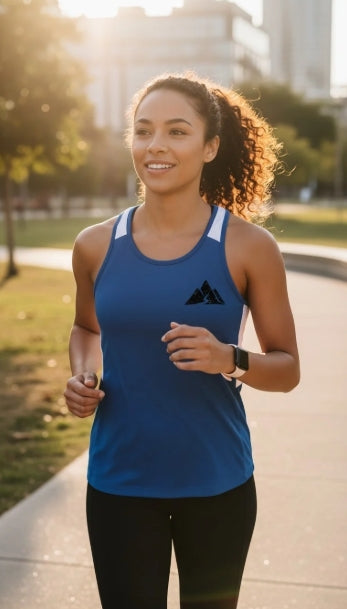 Run Tall Women's Race Day Tank (Black Logo)